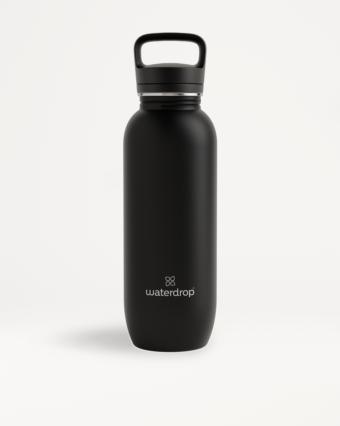 All-Purpose Ultralight Bottle with Spout Lid, black, 800ml and 1.2L, shown on a white background. Ideal for hiking and daily use.